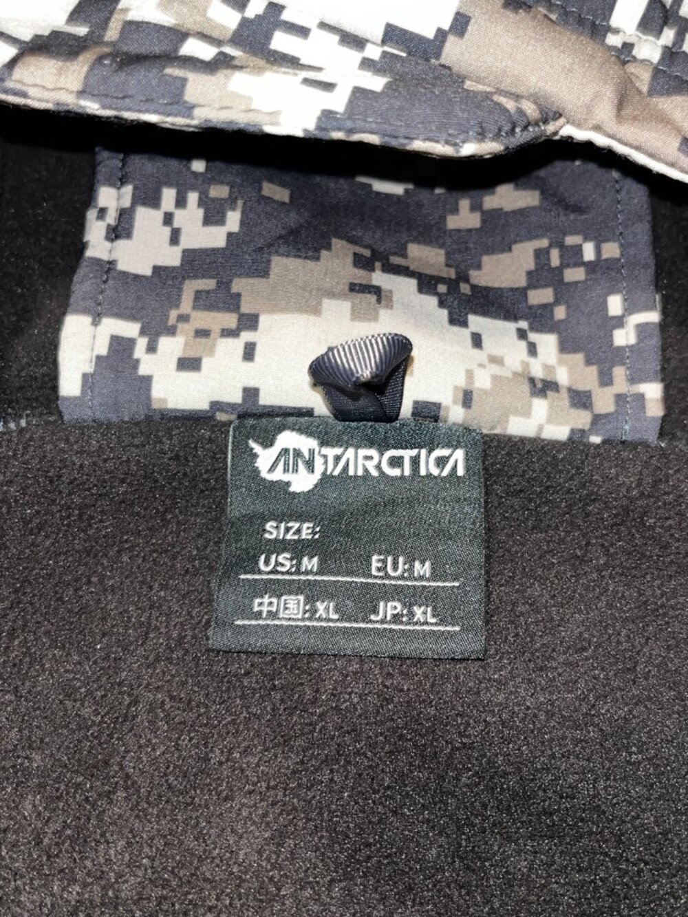 Antarctica men's full zip digital camo hooded tactical jacket medium - Picture 5 of 8